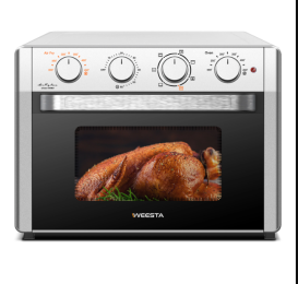 WEESTA Air Fryer Toaster Oven 24 Quart - 7-In-1,with Air Fry, Roast, Toast, Broil & Bake Function