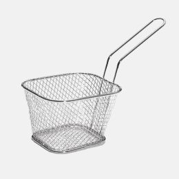 Square Electroplated Chip Basket Mini Fried Basket Fried Basket Customized Snack Food Basket