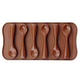 1pcs Silicone Spoon Shape Fondant Mould Cake Kitchen Diy Decorating Tool Chocolate Mold Cake Baking