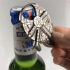 6cm Keychain Metal Spaceship Logo Bottle Opener Unisex Pendant