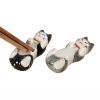 8Pcs Ceramics Creative Animal Chopstick Rest Lazy Cat Chopstick Spoon Fork Knife Holder