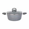 Soup Pot with Granite Coating 5 QT Nonstick Stock Pot With Glass Lid