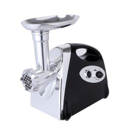 Electric Meat Grinder, Sausage Stuffer with 3 Grinding Plates and Sausage Stuffing Tubes, 2800W Meat Mincer for Home Use and Commercial Black