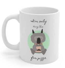 Llama Yoga, I'm Only Doing This for Pizza Mug