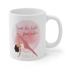 Ignite the Light Yoga Theme Mug