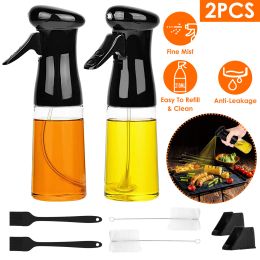 Olive Oil Sprayer 2Pcs 210ML 7.1OZ Reusable Oil Dispenser Mister