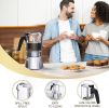 RAINBEAN Italian Expresso Maker, Moka Pot, Stovetop Coffee Makers, Stainless Steel Coffee Maker, Suitable for Induction Hob, 300ml/8.5oz/6 cup (espres