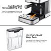 20 Bar Espresso Maker,950W Detachable frothing nozzle,1.5L detachable transparent water tank Coffee Maker For Espresso, Cappuccino, Latte, Machiato, F