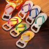 1Pcs Beach Flip Flops Opener Stainless Steel portable Shoes Soda Beer Bottle Corkscrew Party Gift Gadgets Household Kitchen Tool