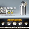 Beer Mini Keg 64 Oz Mini Keg Growler W/Tap Faucet Pressurized Growler Stainless Steel Pressurized Beer Growler with Co2 Pressure Regulator Beer Dispen