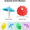 Umbrella Drink Markers/Wine Glass Markers Drink Charms(6-Count)