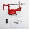 New 3-in-1 Stainless Steel Hand-cranking Apple Peeler Slicer Peeler Red