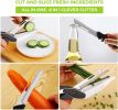 Clever Cutter 6 in 1 Kitchen Scissors Knife Food Cutter Chopper w/ Cutting Board