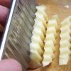 Stainless Steel Potato Chip Dough Vegetable Crinkle Wavy Cutter Slicer Fruits Food Cutterly