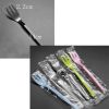 100 Pcs PS Plastic Dessert Forks Colorful Fruit Forks Cupcake Forks Party Supply