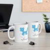 Blue Balloon Dog Theme Mug