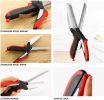 Clever Cutter 6 in 1 Kitchen Scissors Knife Food Cutter Chopper w/ Cutting Board