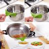 Anti-slip Pan With Round Mouth Edge Liquid Diverter Pouring Soup Water Kitchen Gadget