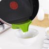 Anti-slip Pan With Round Mouth Edge Liquid Diverter Pouring Soup Water Kitchen Gadget