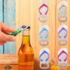 1Pcs Beach Flip Flops Opener Stainless Steel portable Shoes Soda Beer Bottle Corkscrew Party Gift Gadgets Household Kitchen Tool