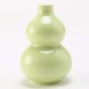 3.4oz Yellow Small Wine Jug Gourd Ceramic White Wine Jar Antique Style Empty Flask Flagon