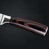 8" Stainless Steel Chef knife Japanese Damascus Pattern w Gift Case Wood Handle