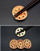 8Pcs Ceramics Lotus Root Chopstick Holder Rest Home Decorative Spoon Fork Knife Stand