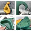 Swan Drain Basket Sink 4pcs, Kitchen Triangle Sink Filter, Corner Kitchen Sink Strainer Basket