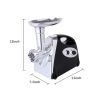 Electric Meat Grinder, Sausage Stuffer with 3 Grinding Plates and Sausage Stuffing Tubes, 2800W Meat Mincer for Home Use and Commercial Black