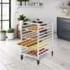 Desserts Make Cake Pans 10 Sheet Aluminum Rolling Bakery Pan Rack