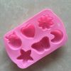 Kitchen DIY Silicone 6 Hole Cake Mold Chocolate Mould Cake Mould Baking Tool Pudding Jelly Mold