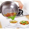 Anti-slip Pan With Round Mouth Edge Liquid Diverter Pouring Soup Water Kitchen Gadget