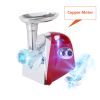 Electric Meat Grinder, Sausage Stuffer with 3 Grinding Plates and Sausage Stuffing Tubes, 2800W Meat Mincer for Home Use and Commercial Red