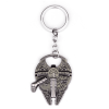 6cm Keychain Metal Spaceship Logo Bottle Opener Unisex Pendant