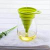 1 Pc Silicone Gel Foldable Collapsible Style Funnel Hopper Kitchen Cooking Tools