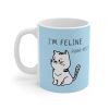 I'm Feline Purr-Fect Mug in Blue