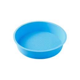 Silicone Cake Mold Baking Bakeware Pan Round 10 Inch and 6 Inch BPA-Free Round Cake Pan Non-Stick (Color: Blue, size: 10inch)