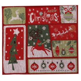 Christmas decorations European cartoon forest man placemat holiday atmosphere decoration props (size: E)