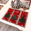 Christmas decorations European cartoon forest man placemat holiday atmosphere decoration props