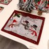 Christmas decorations European cartoon forest man placemat holiday atmosphere decoration props