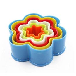 5pcs Cutting Baking Tools Fondant Mold (Color: As the picture 1)