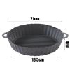 Air Fryers Oven Baking Tray Fried Chicken Basket Mat AirFryer Silicone Pot Round Replacemen Grill Pan Accessories