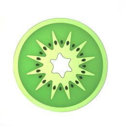 5pc/set Cup Mat Pad Coaster Fruit Shape Silicone Cup Pad Slip Insulation Pad Hot Drink (size: Kiwi)