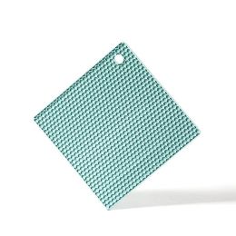 Round Heat Resistant Silicone Mat Drink Cup Coasters Non-slip Pot Holder Table Placemat Kitchen (Color: light green, size: Square)