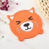 Creative cute cartoon animal silicone coaster insulation pad thick soft rubber bowl pad