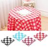 1PC 137*183cm Plastic Disposable Tablecloth Solid Color Wedding Birthday Party Table Cover