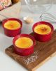 FE Ramekins, Lace Emboss Ramekin 8 oz Oven Safe, Creme Brulee Set of 6, Ceramic Souffle Dish for Baking Dessert and Cake