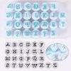 Cake Decorating Tools Alphabet Fondant Cake Stamp Silicone Mold Letters Biscuit Fondant Mold Baking