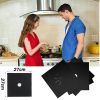 4Pcs Premium Reusable Gas Range Stovetop Burner Protector Pad Liner Cover For Cleaning Kitchen Tools