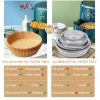 6.3IN Air Fryer Paper Liners Disposable Oven Insert Parchment Sheets Non Stick 50/100/200PCS